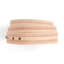 Ceinture vierge avec bordure en corde